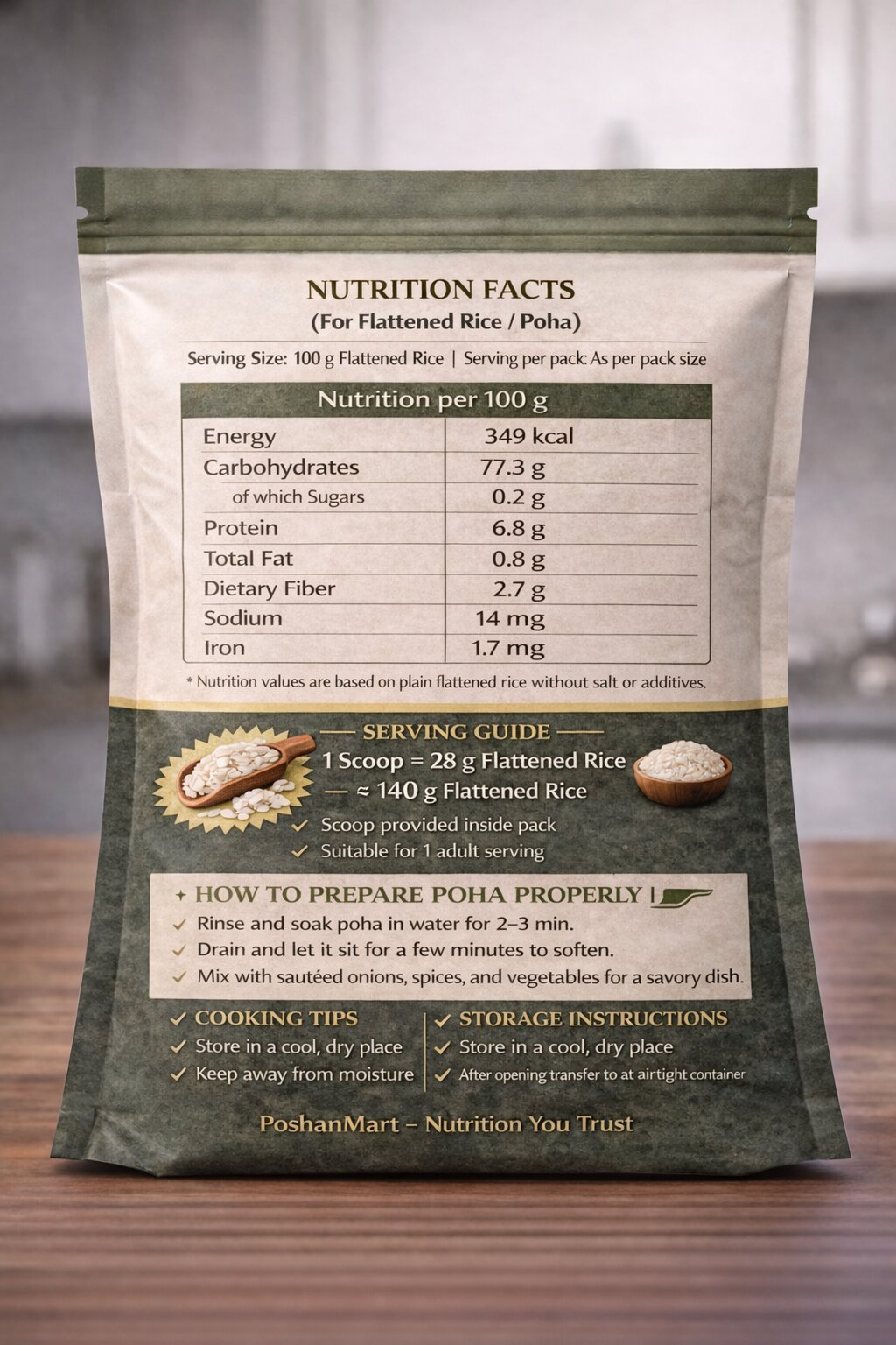 PoshanMart Premium Flattened Rice - Image 2