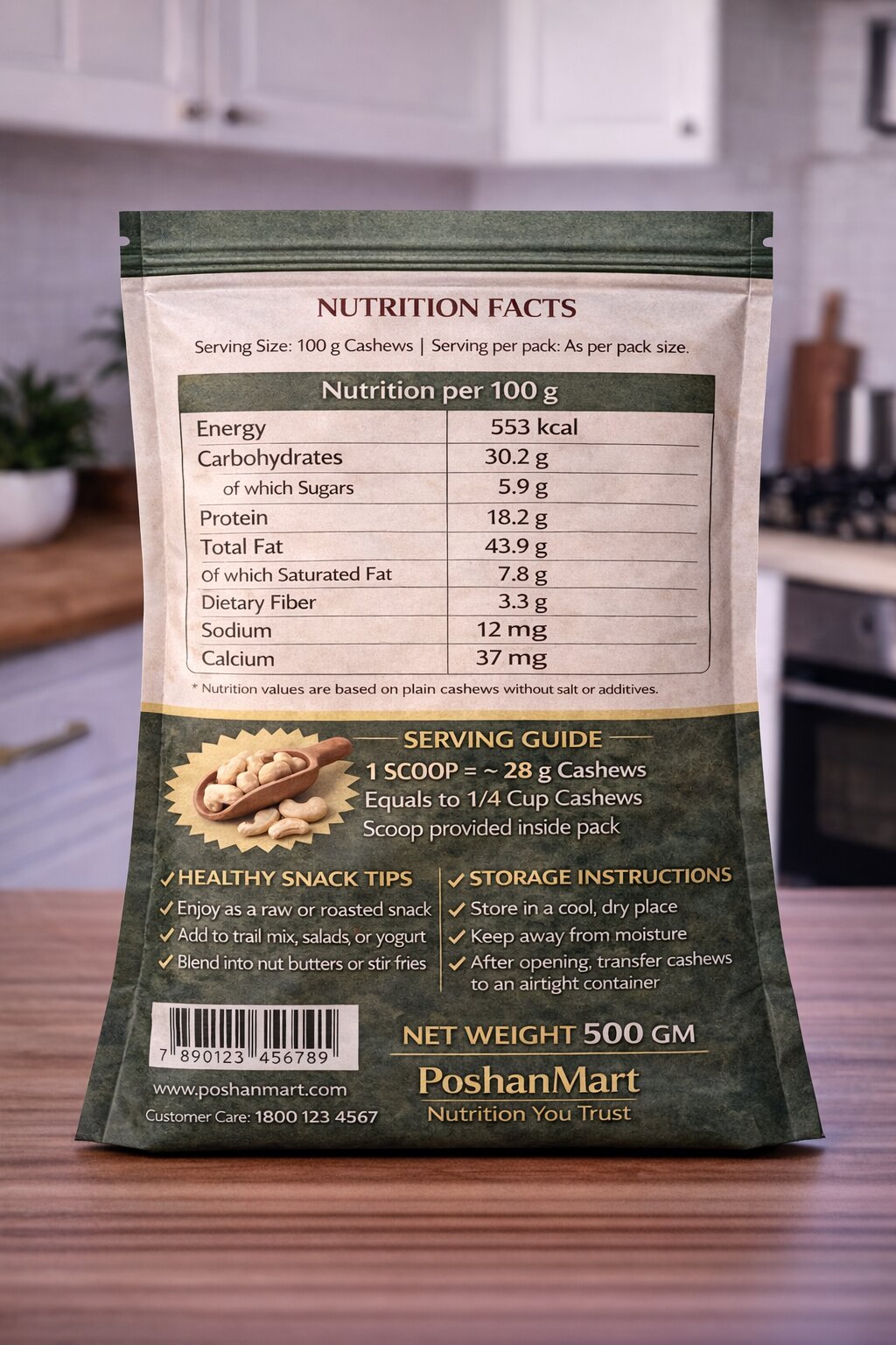 PoshanMart Premium Cashews - Image 2